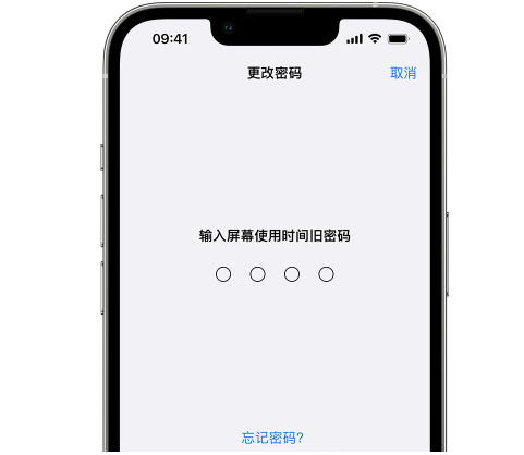 元谋iPhone屏幕维修分享iPhone屏幕使用时间密码忘记了怎么办 