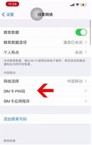 元谋苹果14维修网分享如何给iPhone14的SIM卡设置密码 