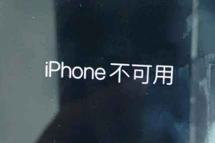 元谋苹果服务网点分享锁屏界面显示“iPhone 不可用”如何解决 